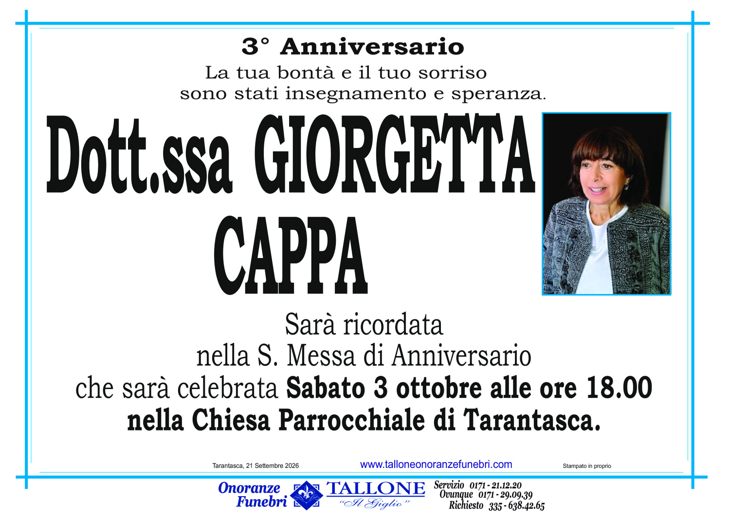 Dott.ssa Giorgetta Cappa